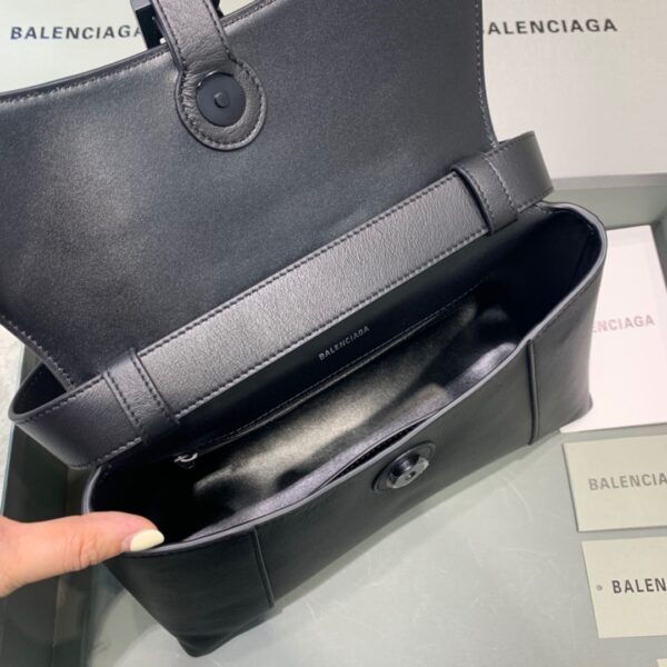 Balenciaga Downtown Small Shoulder Bag In Black, For Women, Women's Bags 11.8in/30cm