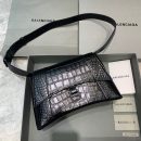 Balenciaga Downtown Small Shoulder Bag In Black, For Women, Women's Bags 11.8in/30cm