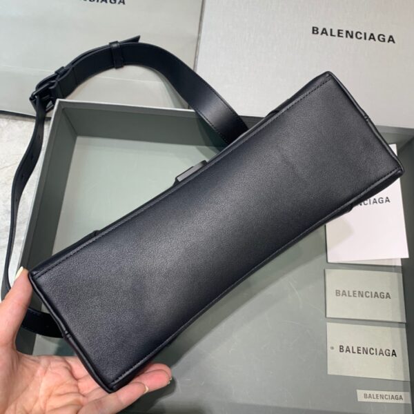 Balenciaga Downtown Small Shoulder Bag In Black, For Women, Women's Bags 11.8in/30cm