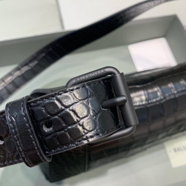 Balenciaga Downtown Small Shoulder Bag In Black, For Women, Women's Bags 11.8in/30cm