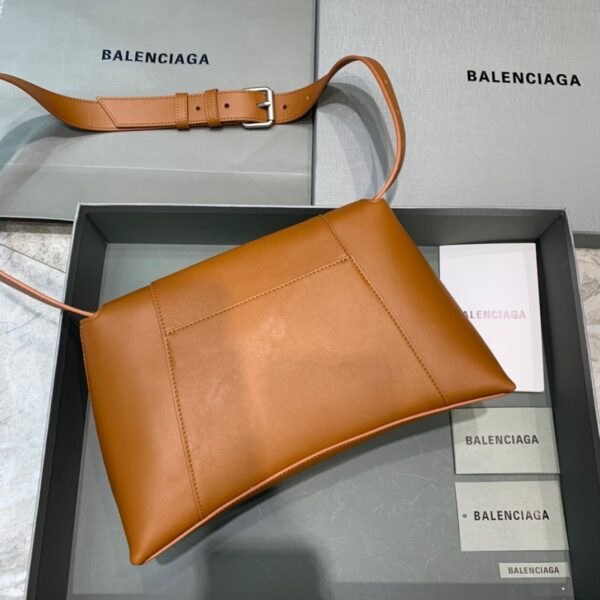 Balenciaga Downtown Small Shoulder Bag In Brown, For Women, Women's Bags 11.8in/30cm