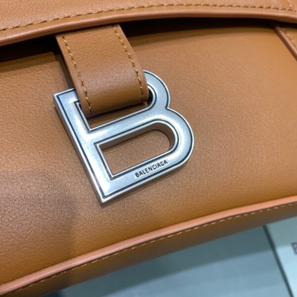 Balenciaga Downtown Small Shoulder Bag In Brown, For Women, Women's Bags 11.8in/30cm