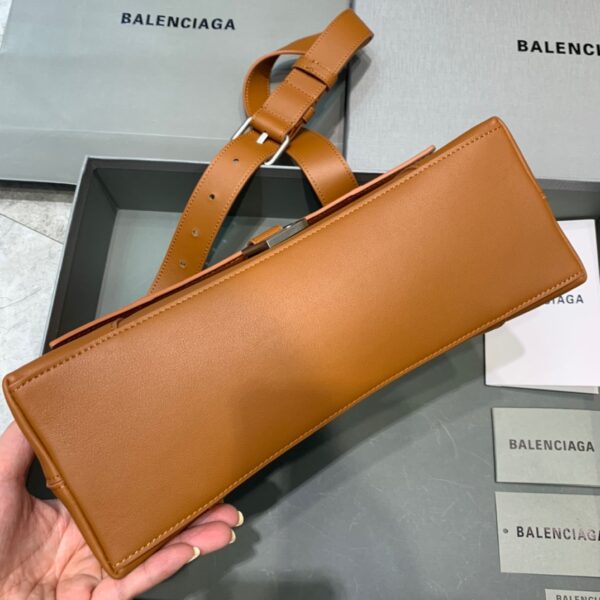 Balenciaga Downtown Small Shoulder Bag In Brown, For Women, Women's Bags 11.8in/30cm