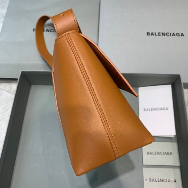 Balenciaga Downtown Small Shoulder Bag In Brown, For Women, Women's Bags 11.8in/30cm