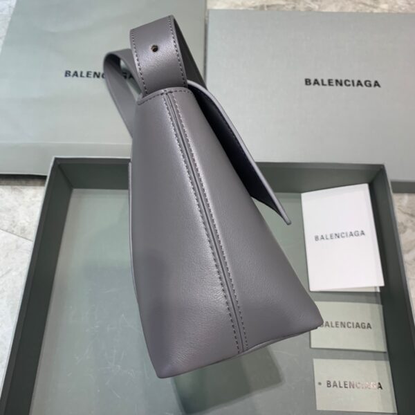 Balenciaga Downtown Small Shoulder Bag In Gray, For Women, Women's Bags 11.8in/30cm 67135329S1Y1604