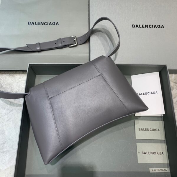 Balenciaga Downtown Small Shoulder Bag In Gray, For Women, Women's Bags 11.8in/30cm 67135329S1Y1604