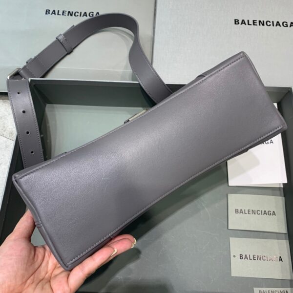 Balenciaga Downtown Small Shoulder Bag In Gray, For Women, Women's Bags 11.8in/30cm 67135329S1Y1604