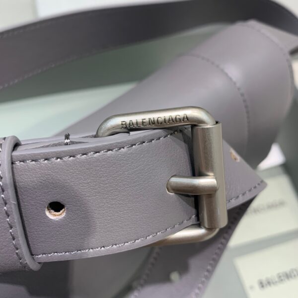 Balenciaga Downtown Small Shoulder Bag In Gray, For Women, Women's Bags 11.8in/30cm 67135329S1Y1604
