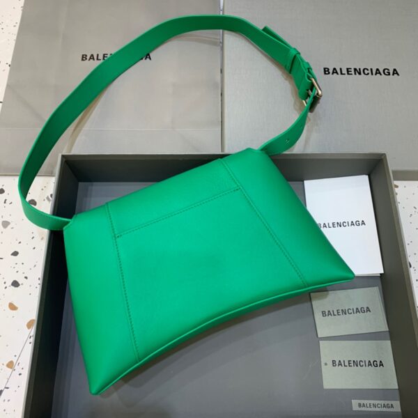 Balenciaga Downtown Small Shoulder Bag In Green, For Women, Women's Bags 11.8in/30cm