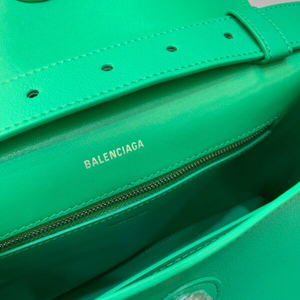 Balenciaga Downtown Small Shoulder Bag In Green, For Women, Women's Bags 11.8in/30cm