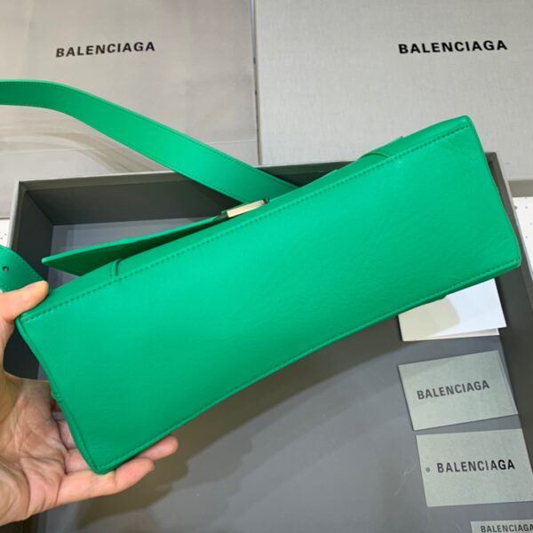 Balenciaga Downtown Small Shoulder Bag In Green, For Women, Women's Bags 11.8in/30cm