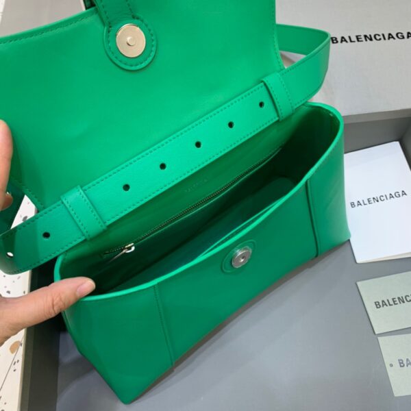 Balenciaga Downtown Small Shoulder Bag In Green, For Women, Women's Bags 11.8in/30cm