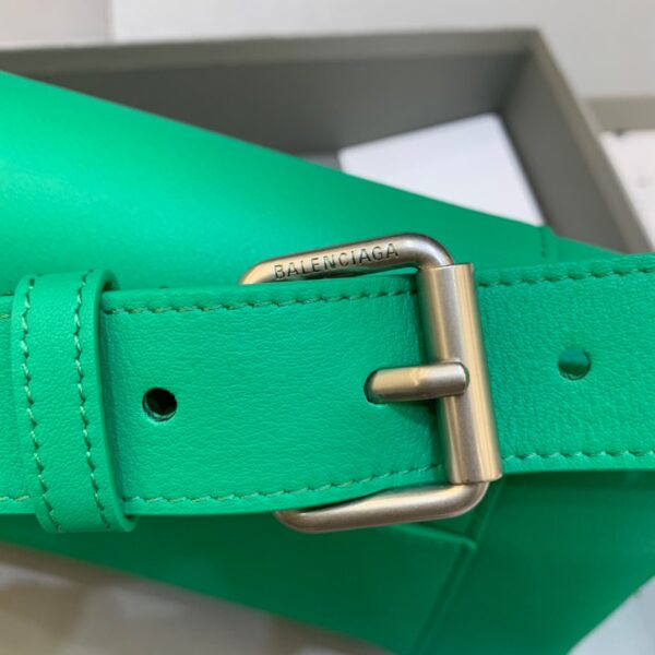 Balenciaga Downtown Small Shoulder Bag In Green, For Women, Women's Bags 11.8in/30cm