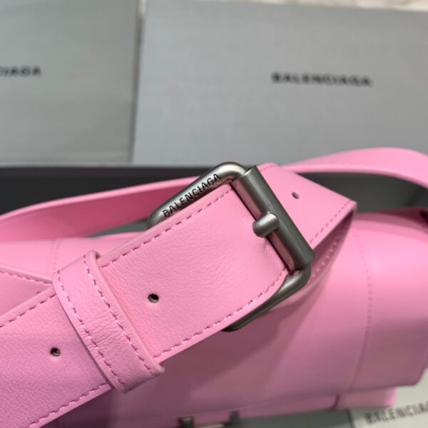 Balenciaga Downtown Small Shoulder Bag In Pink, For Women, Women's Bags 11.8in/30cm 67135329S1Y5906