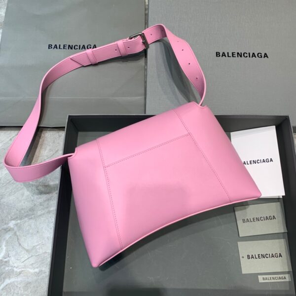 Balenciaga Downtown Small Shoulder Bag In Pink, For Women, Women's Bags 11.8in/30cm 67135329S1Y5906