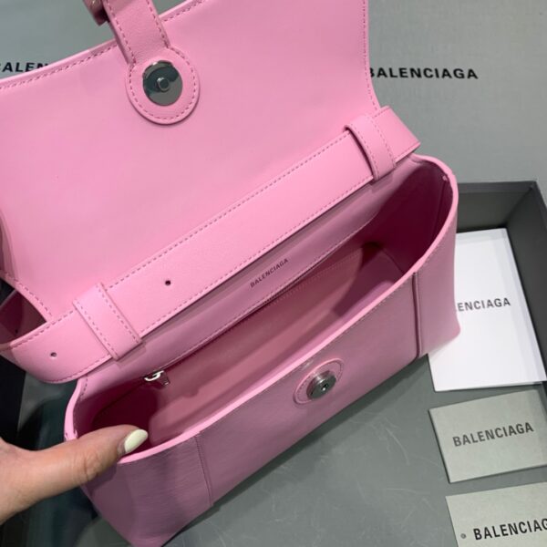 Balenciaga Downtown Small Shoulder Bag In Pink, For Women, Women's Bags 11.8in/30cm 67135329S1Y5906
