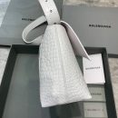 Balenciaga Downtown Small Shoulder Bag In White, For Women, Women's Bags 11.8in/30cm