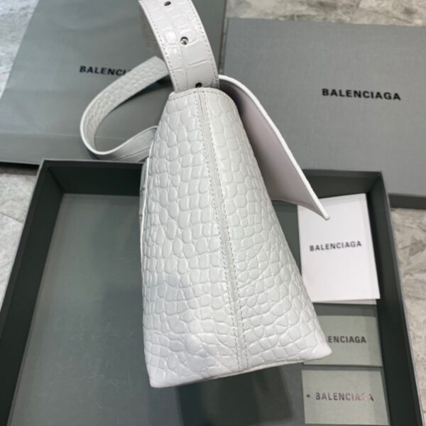 Balenciaga Downtown Small Shoulder Bag In White, For Women, Women's Bags 11.8in/30cm