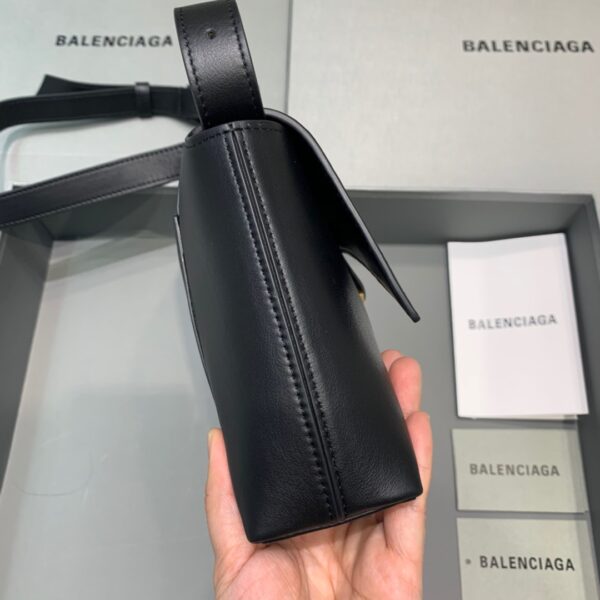Balenciaga Downtown XS Shoulder Bag In Black, For Women, Women's Bags 10in/25cm