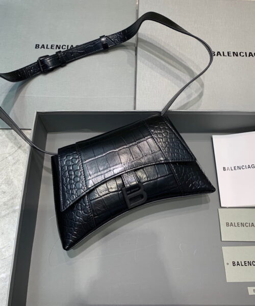 Balenciaga Downtown XS Shoulder Bag In Black, For Women, Women's Bags 10in/25cm 67135523E871000