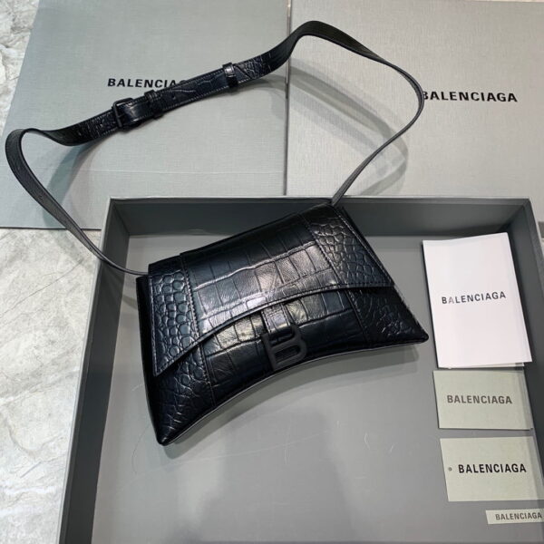 Balenciaga Downtown XS Shoulder Bag In Black, For Women, Women's Bags 10in/25cm 67135523E871000