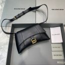 Balenciaga Downtown XS Shoulder Bag In Black, For Women, Women's Bags 10in/25cm
