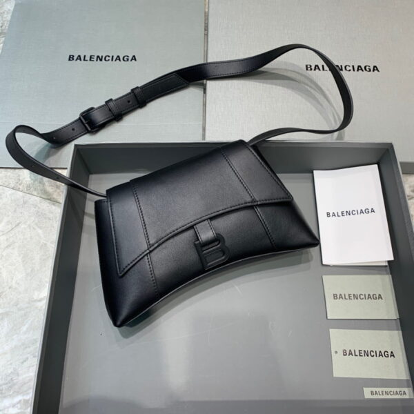 Balenciaga Downtown XS Shoulder Bag In Black, For Women, Women's Bags 10in/25cm