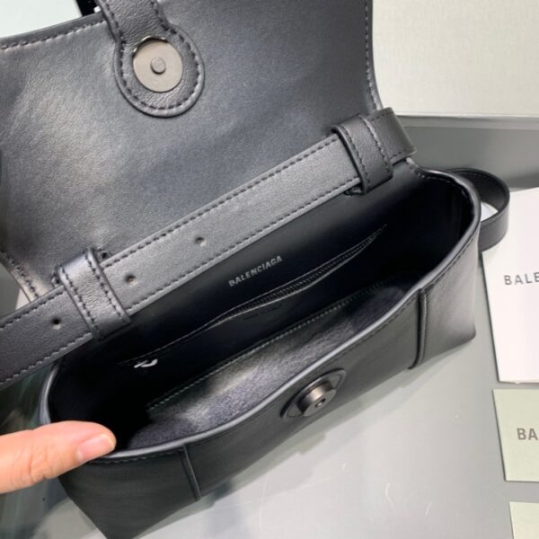 Balenciaga Downtown XS Shoulder Bag In Black, For Women, Women's Bags 10in/25cm