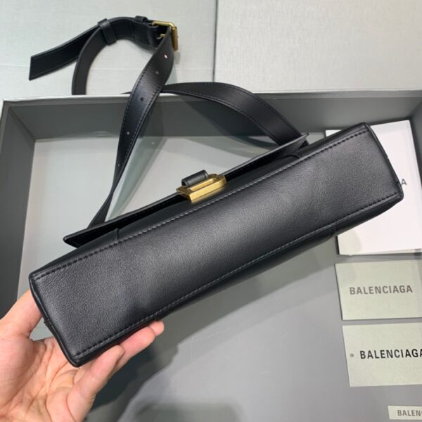 Balenciaga Downtown XS Shoulder Bag In Black, For Women, Women's Bags 10in/25cm