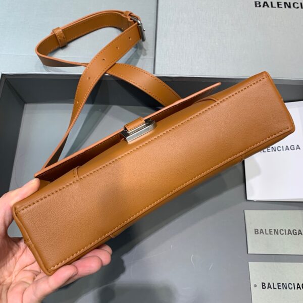 Balenciaga Downtown XS Shoulder Bag In Brown, For Women, Women's Bags 10in/25cm