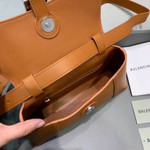 Balenciaga Downtown XS Shoulder Bag In Brown, For Women, Women's Bags 10in/25cm