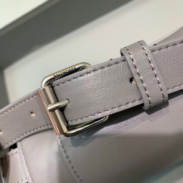 Balenciaga Downtown XS Shoulder Bag In Gray, For Women, Women's Bags 10in/25cm