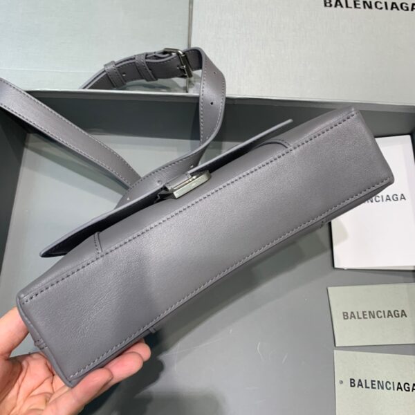 Balenciaga Downtown XS Shoulder Bag In Gray, For Women, Women's Bags 10in/25cm