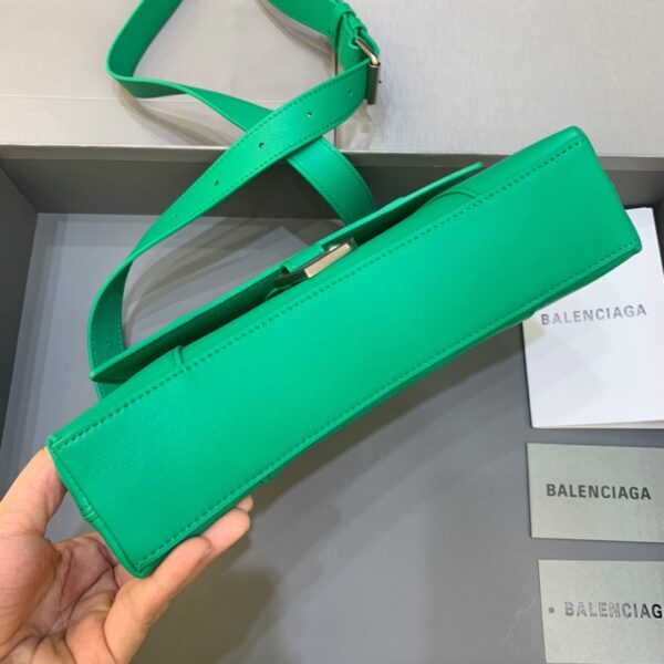 Balenciaga Downtown XS Shoulder Bag In Green, For Women, Women's Bags 10in/25cm