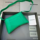 Balenciaga Downtown XS Shoulder Bag In Green, For Women, Women's Bags 10in/25cm
