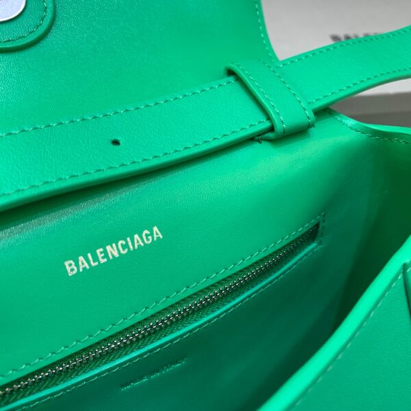 Balenciaga Downtown XS Shoulder Bag In Green, For Women, Women's Bags 10in/25cm