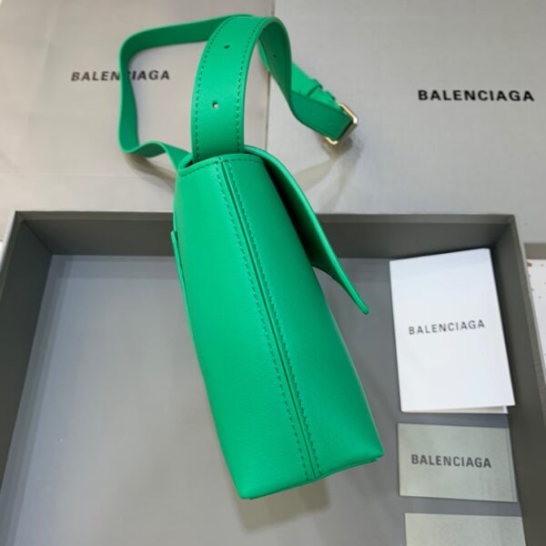 Balenciaga Downtown XS Shoulder Bag In Green, For Women, Women's Bags 10in/25cm