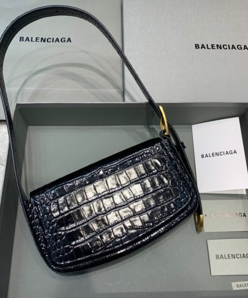 Balenciaga Ghost Sling Bag In Black, For Women, Women's Bags 10in/26cm