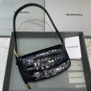 Balenciaga Ghost Sling Bag In Black, For Women, Women's Bags 10in/26cm