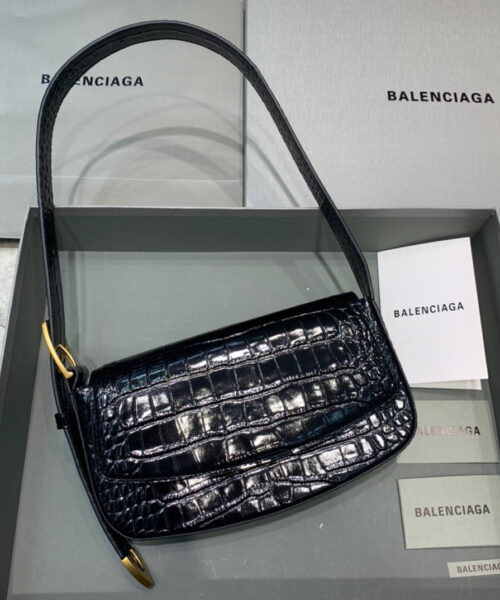 Balenciaga Ghost Sling Bag In Black, For Women, Women's Bags 10in/26cm