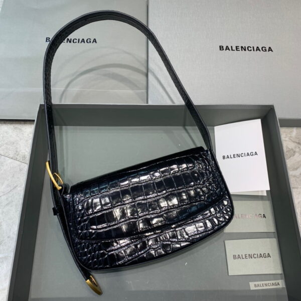 Balenciaga Ghost Sling Bag In Black, For Women, Women's Bags 10in/26cm