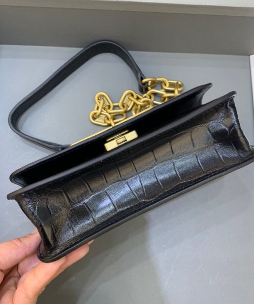 Balenciaga Gossip Small On Chain Shoulder Bag Black, For Women, Women's Bags 7.4in/19cm