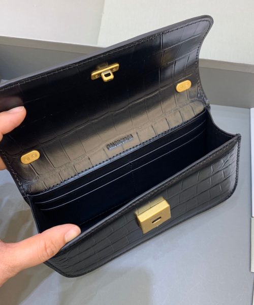 Balenciaga Gossip Small On Chain Shoulder Bag Black, For Women, Women's Bags 7.4in/19cm