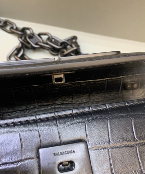 Balenciaga Gossip Small On Chain Shoulder Bag Black, For Women, Women's Bags 7.4in/19cm