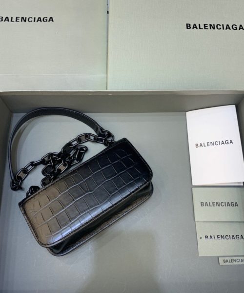 Balenciaga Gossip Small On Chain Shoulder Bag Black, For Women, Women's Bags 7.4in/19cm
