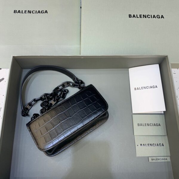 Balenciaga Gossip Small On Chain Shoulder Bag Black, For Women, Women's Bags 7.4in/19cm