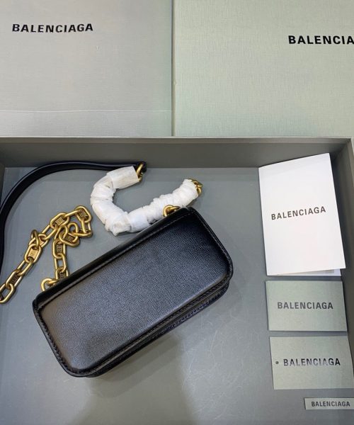 Balenciaga Gossip Small On Chain Shoulder Bag Black, For Women, Women's Bags 7.4in/19cm