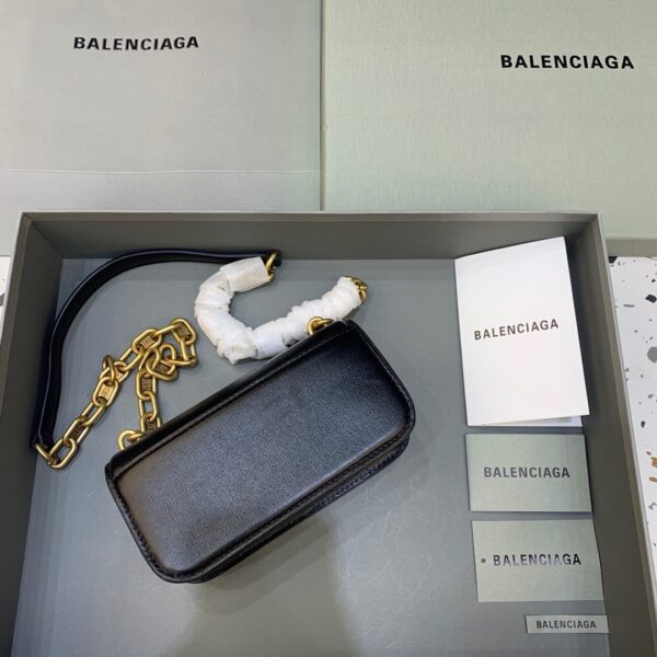 Balenciaga Gossip Small On Chain Shoulder Bag Black, For Women, Women's Bags 7.4in/19cm
