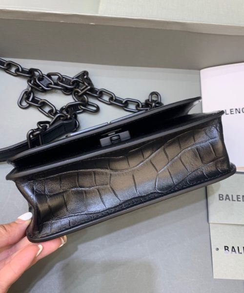 Balenciaga Gossip Small On Chain Shoulder Bag Black, For Women, Women's Bags 7.4in/19cm