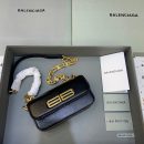 Balenciaga Gossip Small On Chain Shoulder Bag Black, For Women, Women's Bags 7.4in/19cm